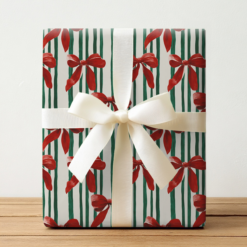 Bowtiful Stripes - Wrapping Paper
