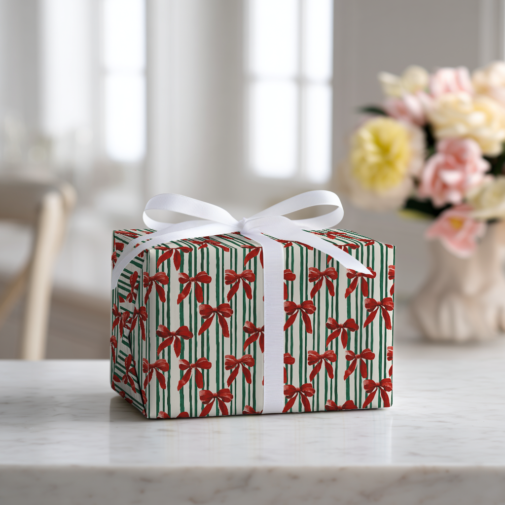 Bowtiful Stripes - Wrapping Paper