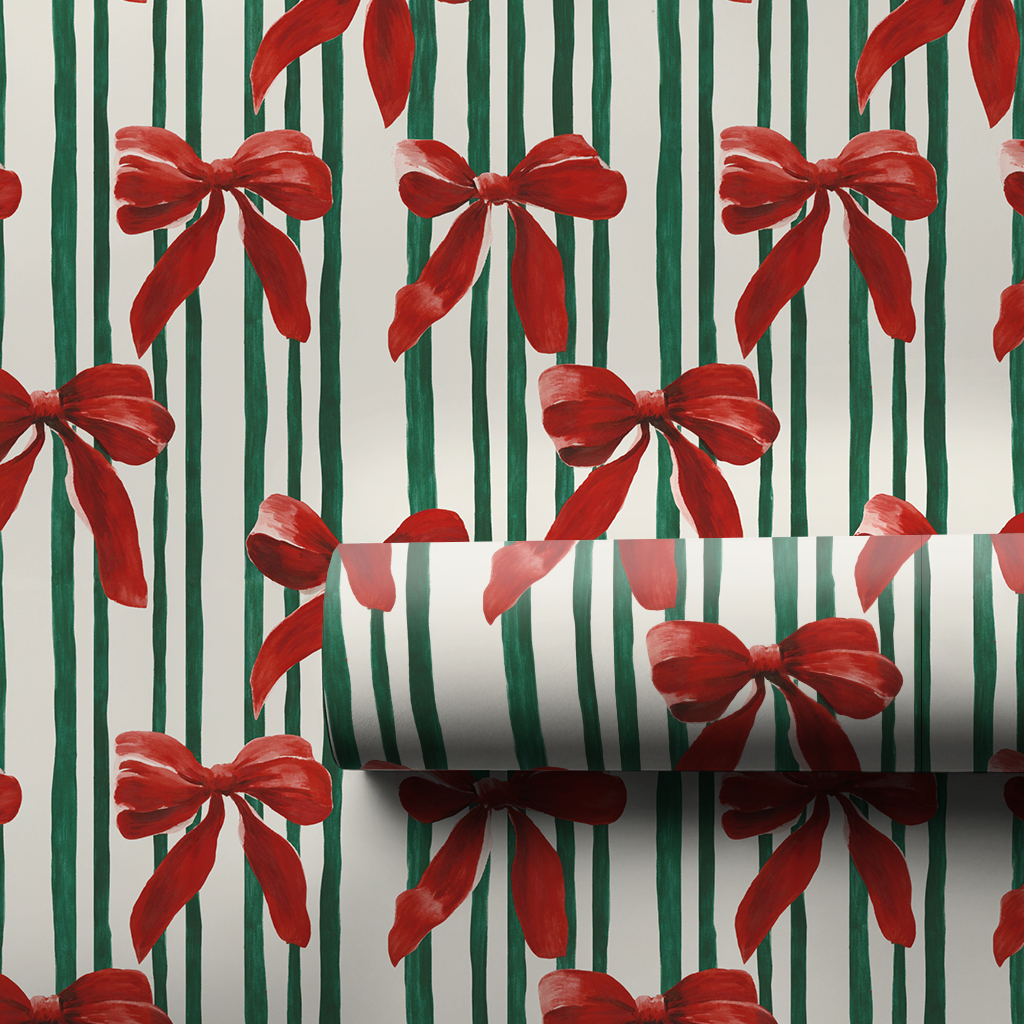 Bowtiful Stripes - Wrapping Paper
