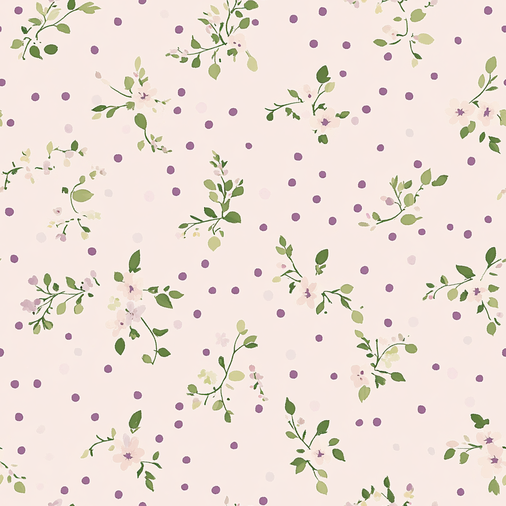 Dotted Garden Wallpaper