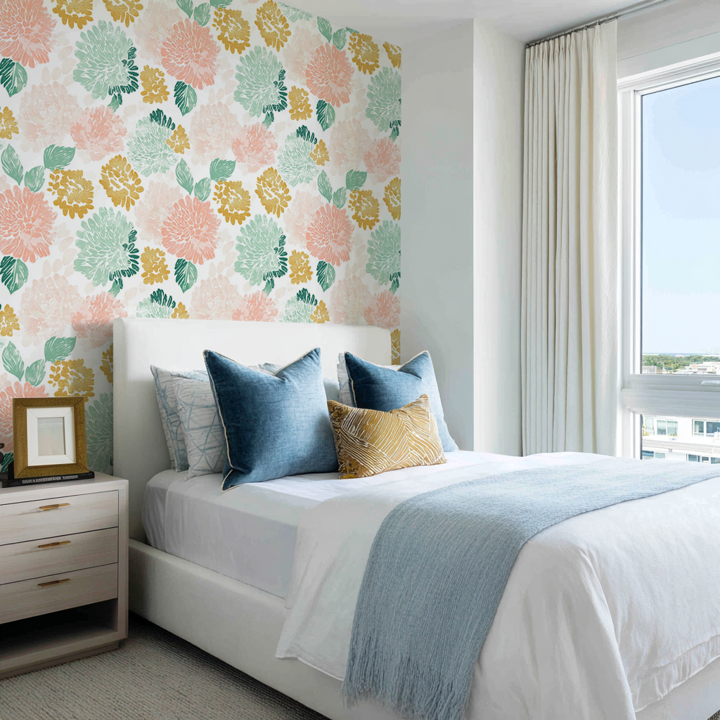 Golden Dahlia Wallpaper