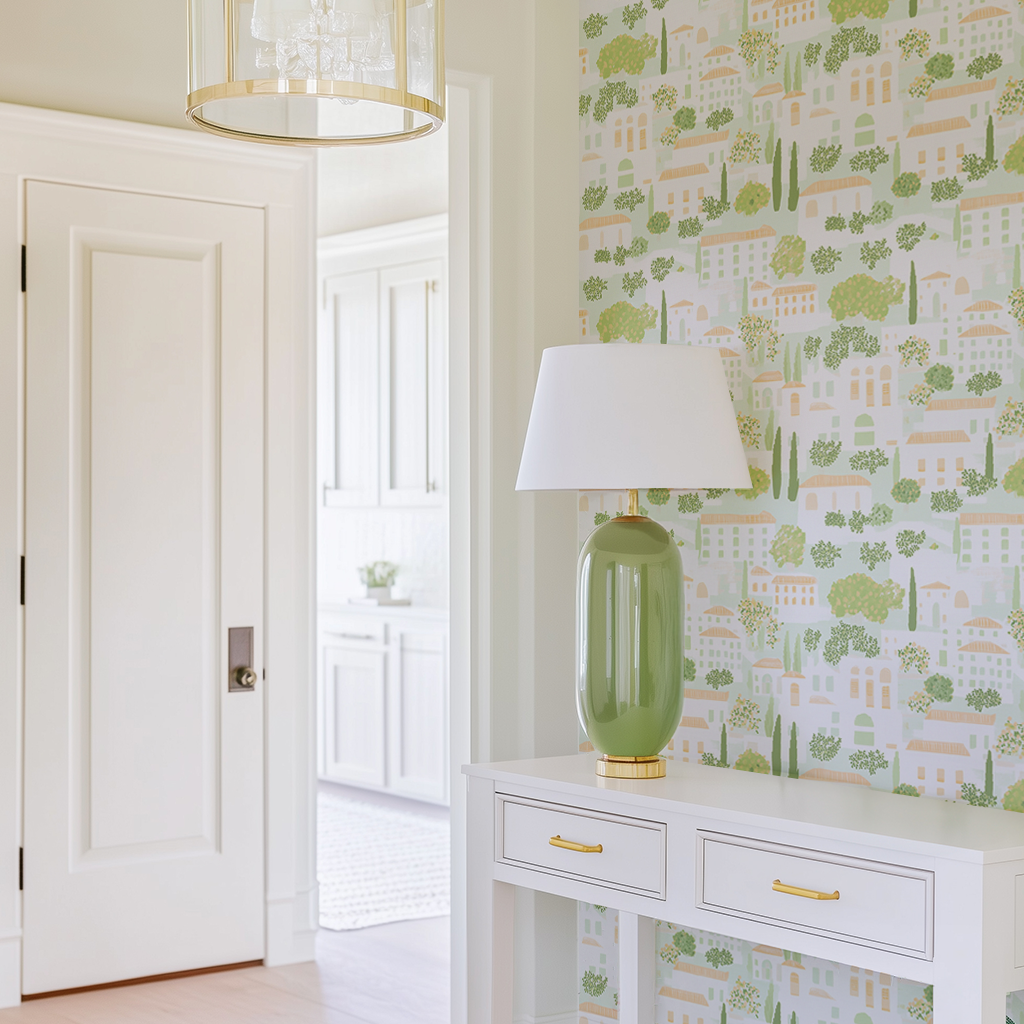 Italian Village Wallpaper