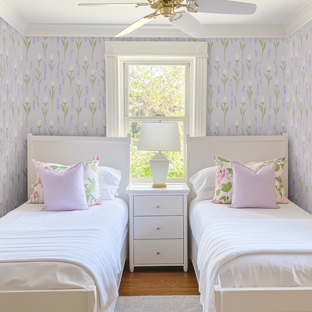 Lavender Lane Wallpaper