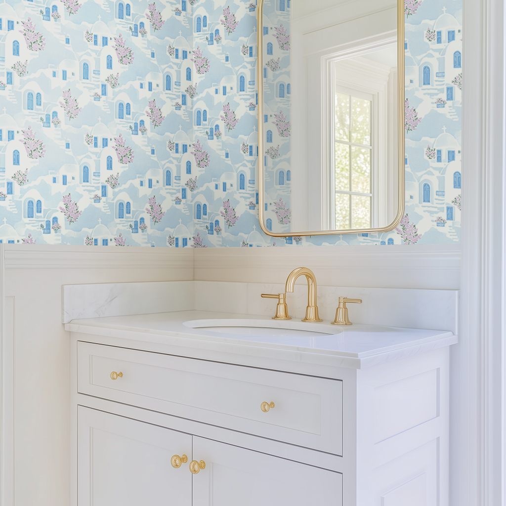 Santorini Sunset Wallpaper