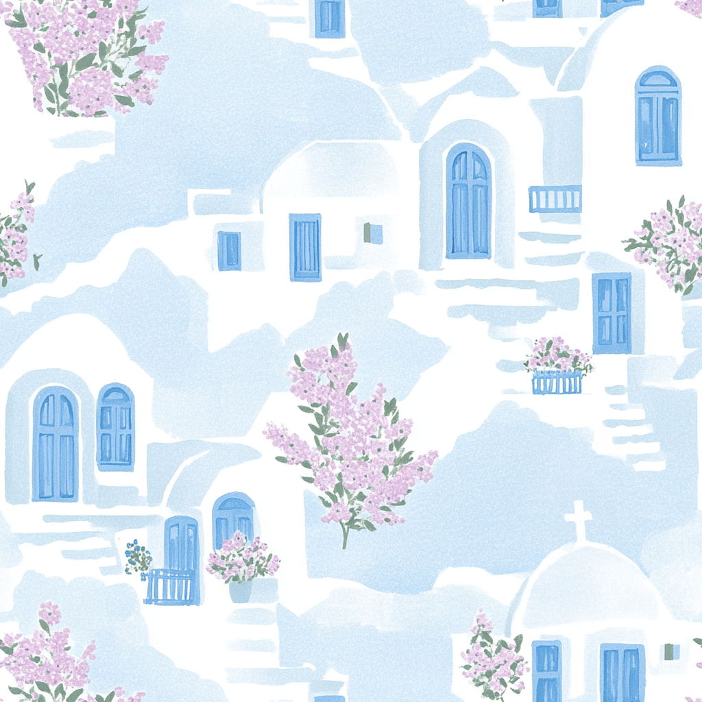 Santorini Sunset Wallpaper