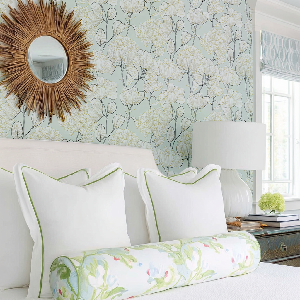 Mint Hydrangea Wallpaper