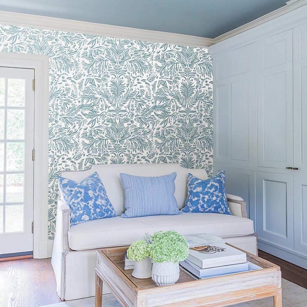 Miss Magnolia Blue Wallpaper