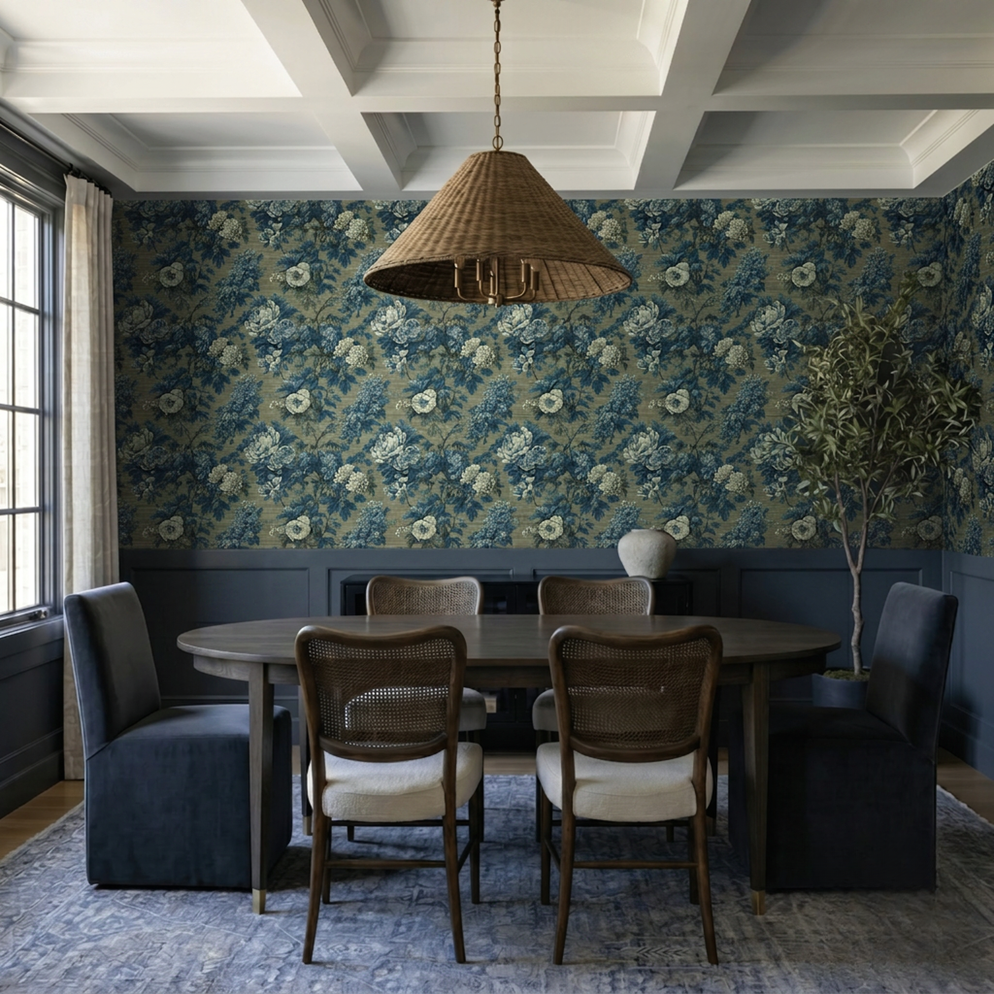 Laurel & Bloom Faux Grasscloth Wallpaper