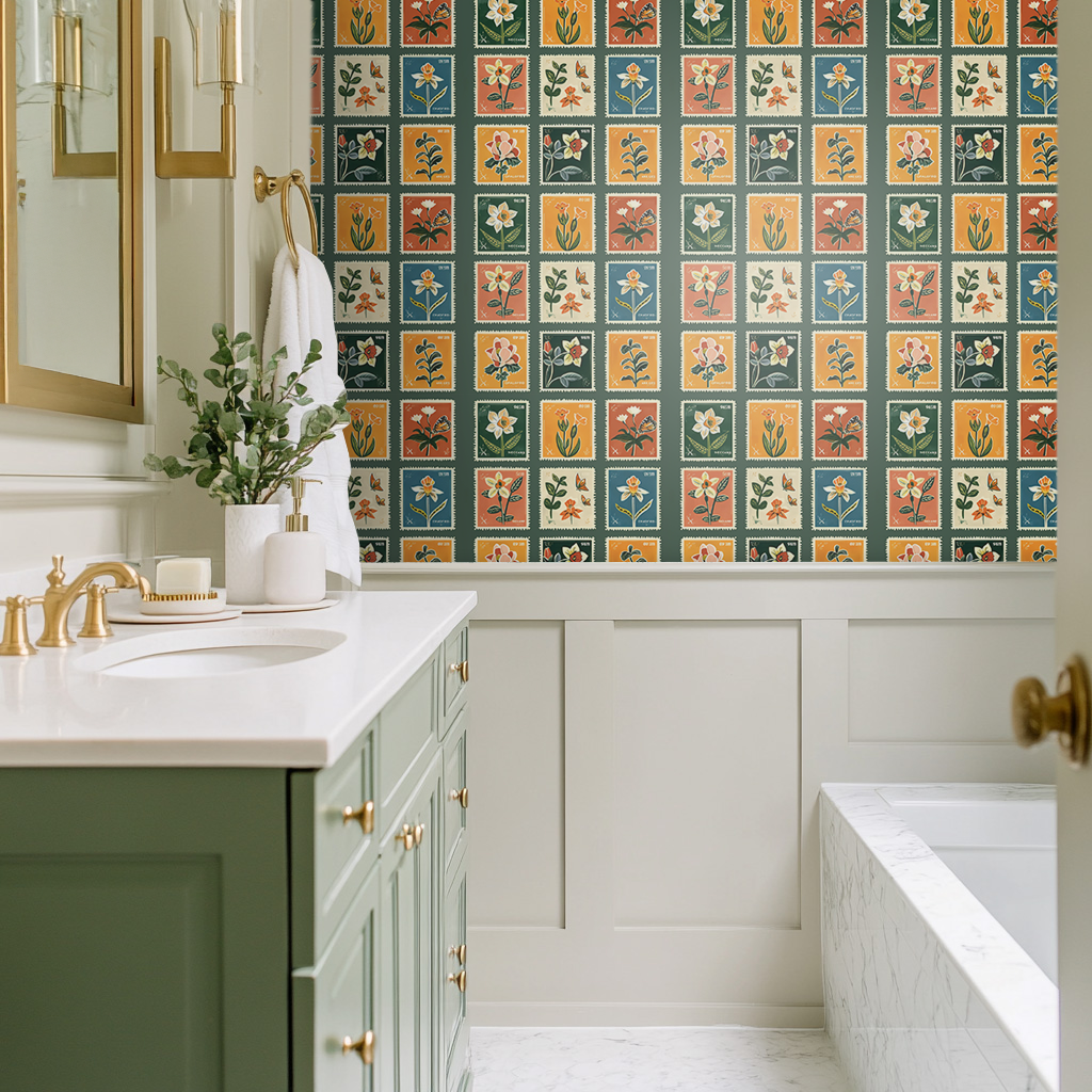 Penelope's Postage Wallpaper