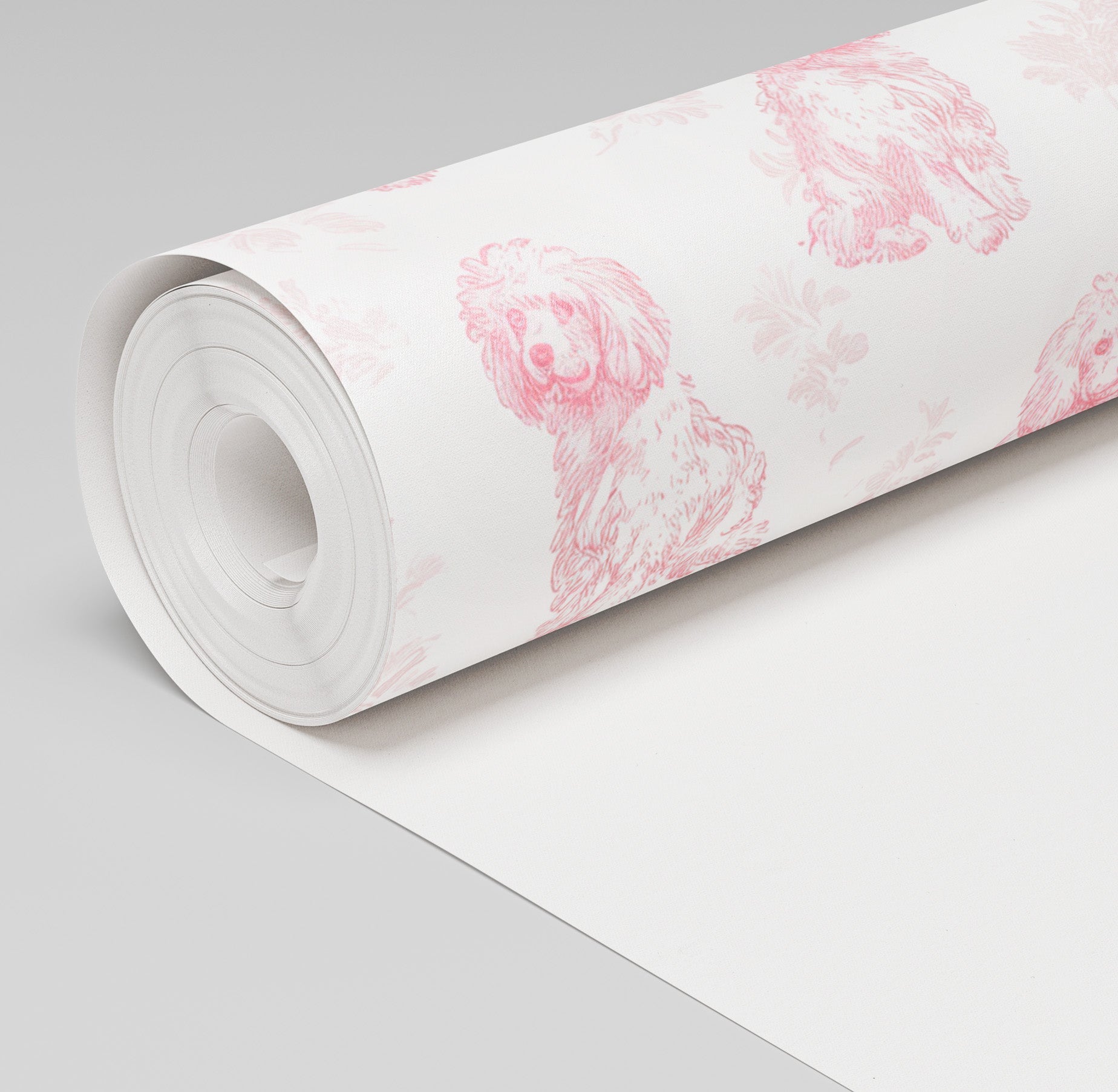 Pink Poodles Wallpaper