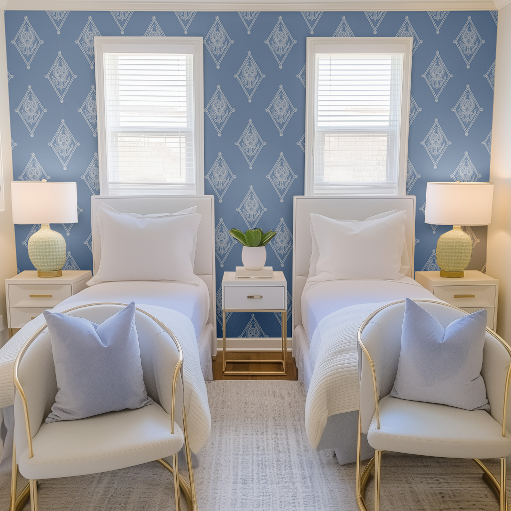 Pi Beta Phi Seal on Blue