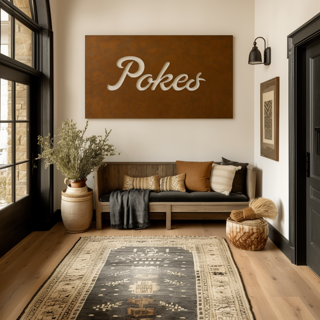 The Pokes - Metal Wall Art - Landscape Umber