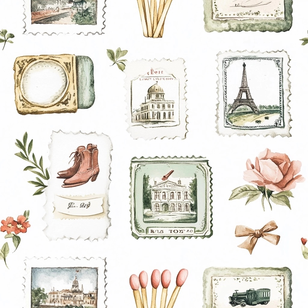 Postcards from Paris Wallpaper