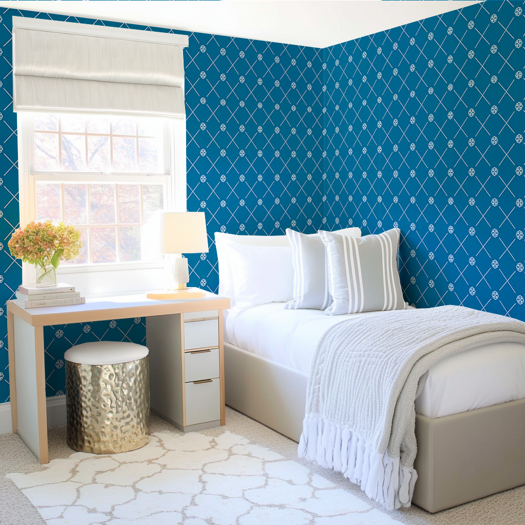 Rose Lattice Wallpaper