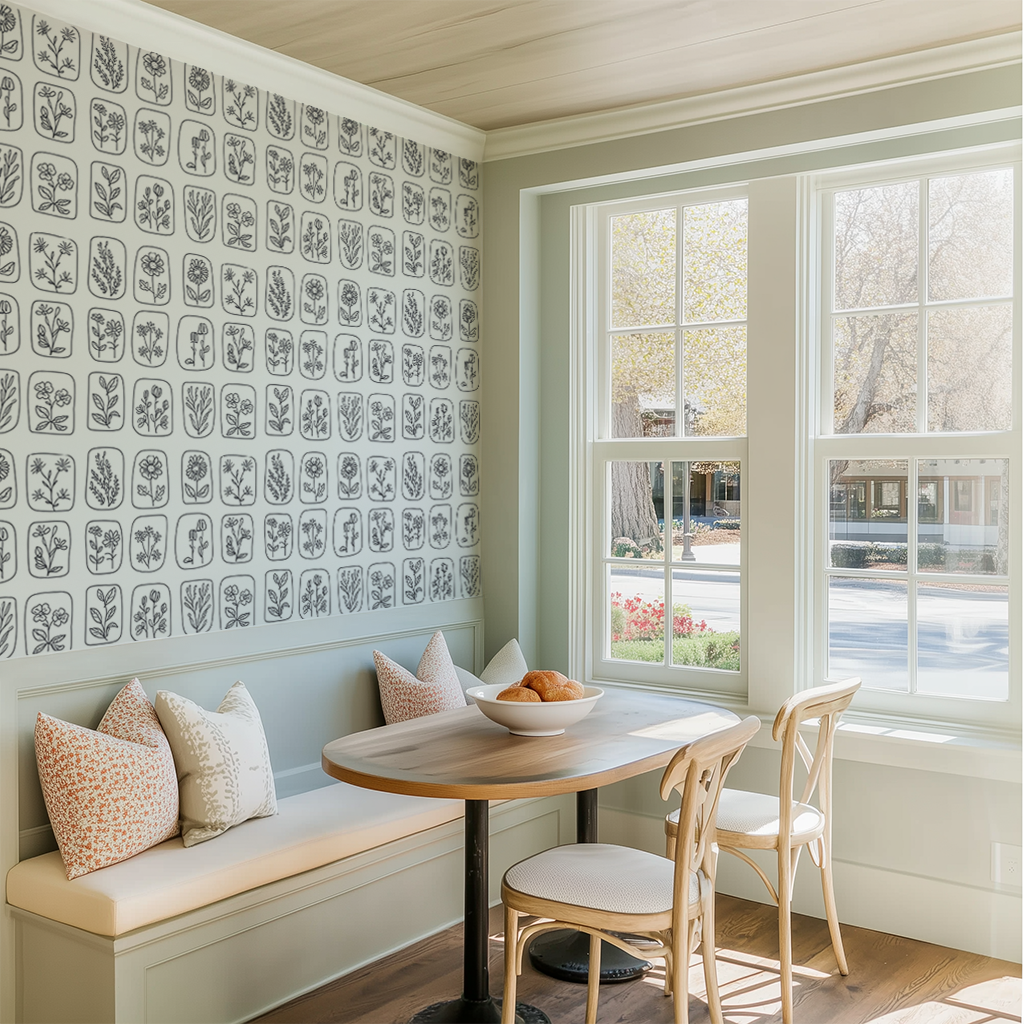 Sketchbook Blooms Wallpaper