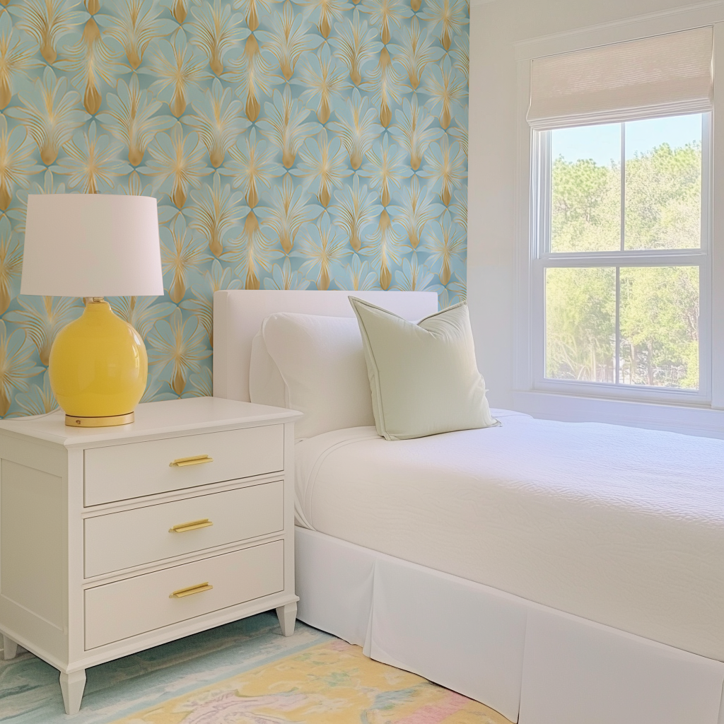 Skylight Gold Wallpaper