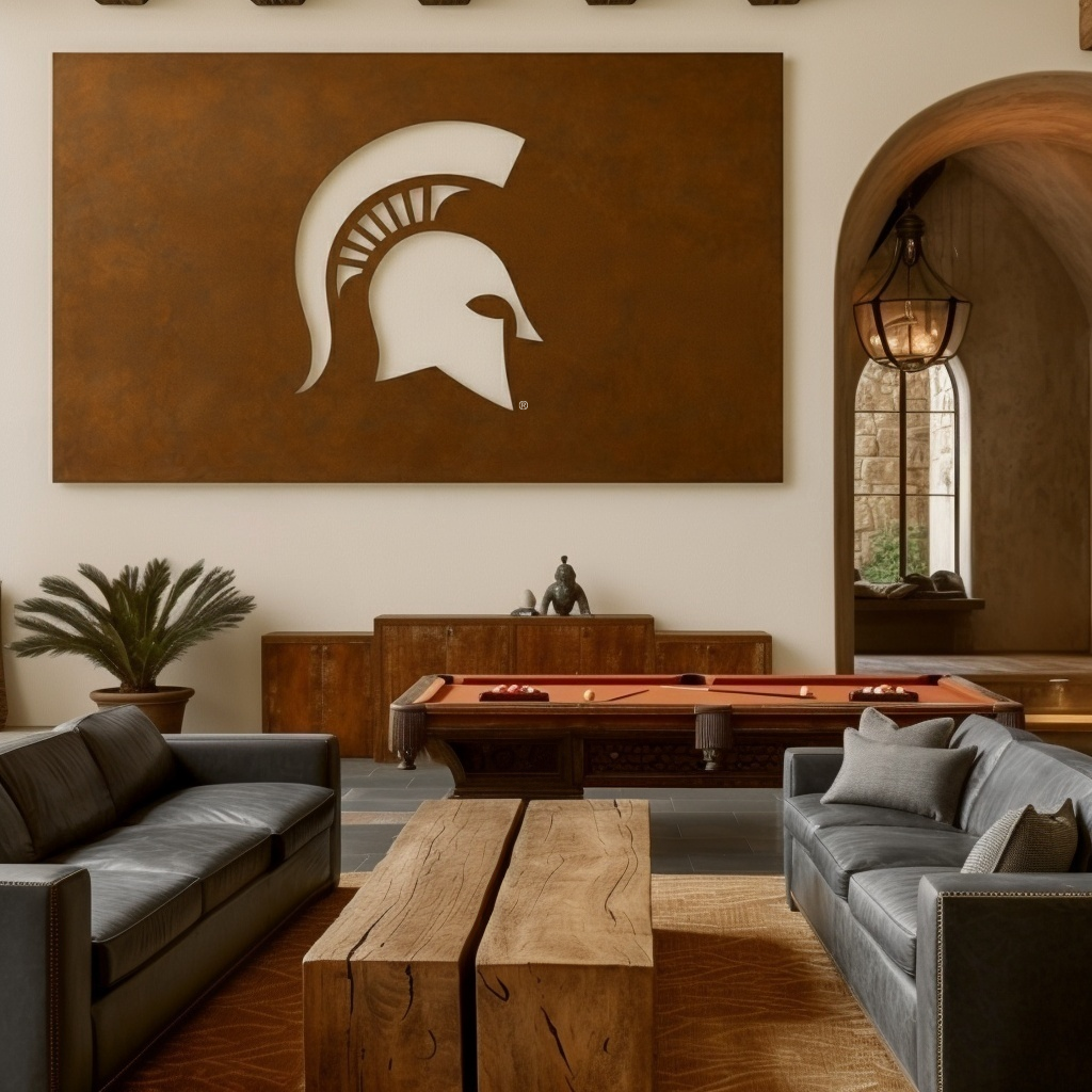 The Spartan - Metal Wall Art - Landscape Umber