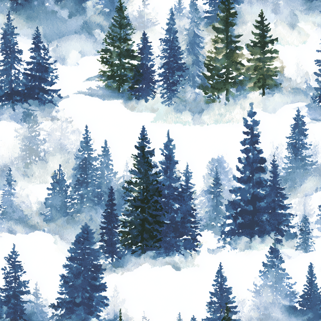 Starry Pines Wallpaper