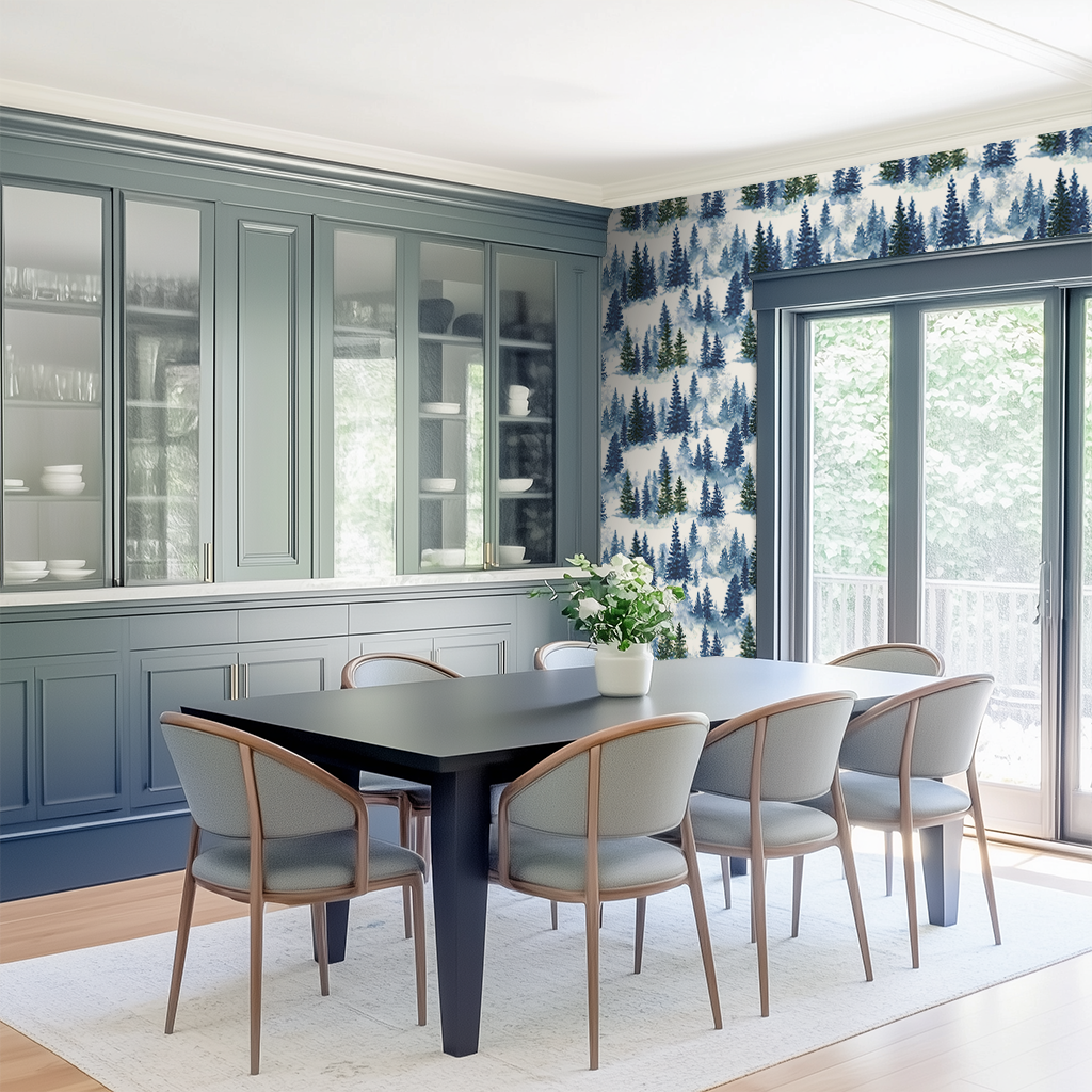 Starry Pines Wallpaper