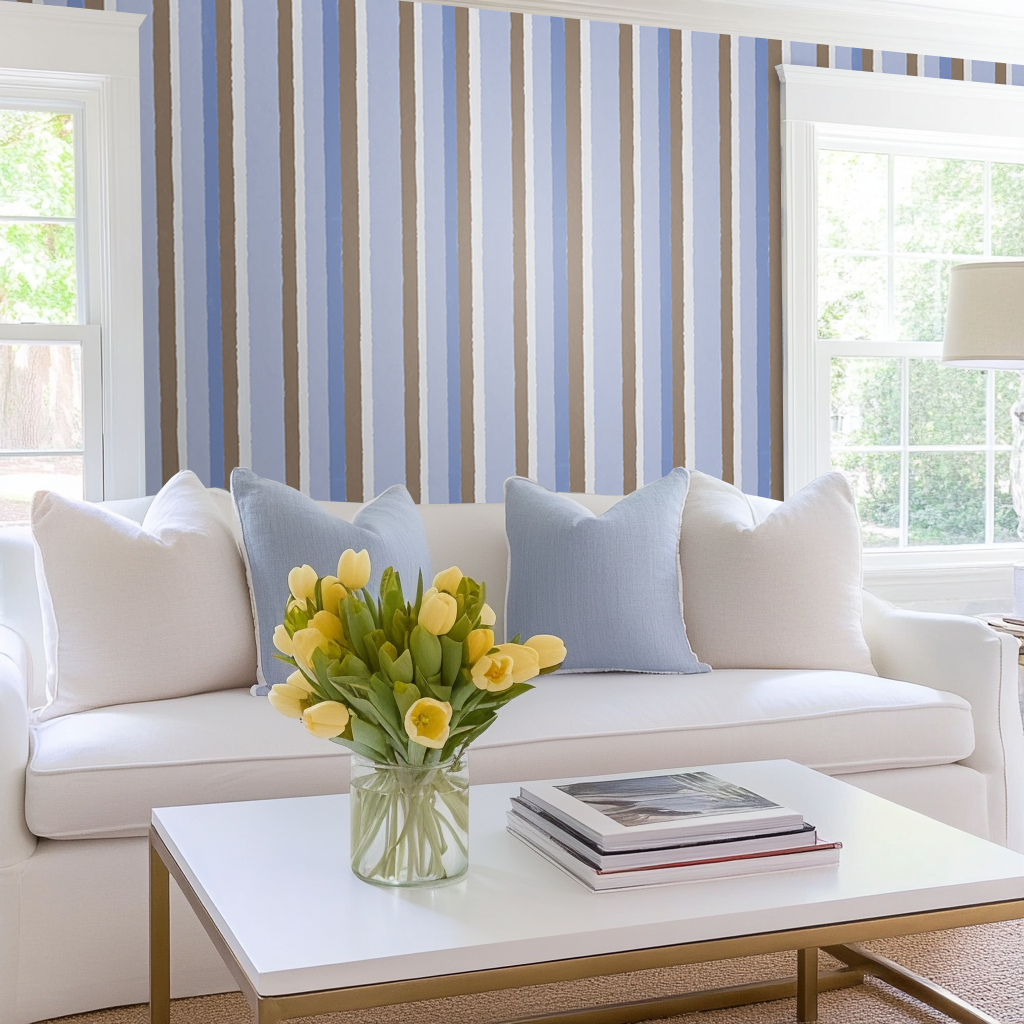 Sugar Stripe Wallpaper