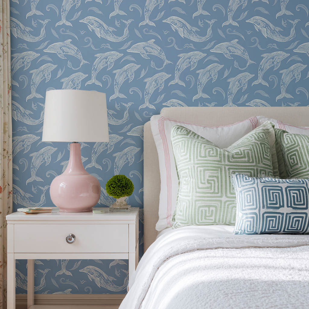 Swim With Dolphins Wallpaper