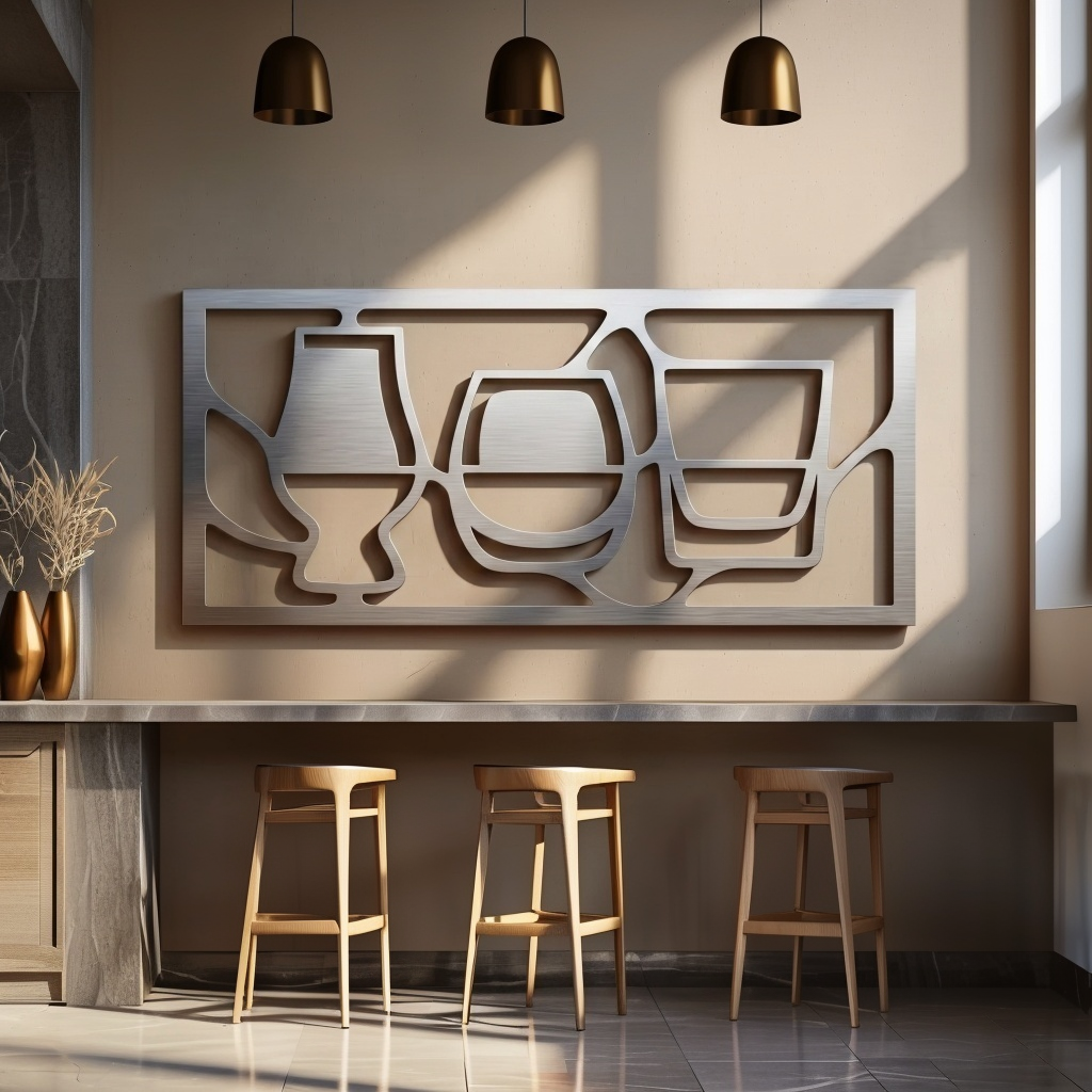 The Gathered Glass - Metal Wall Art