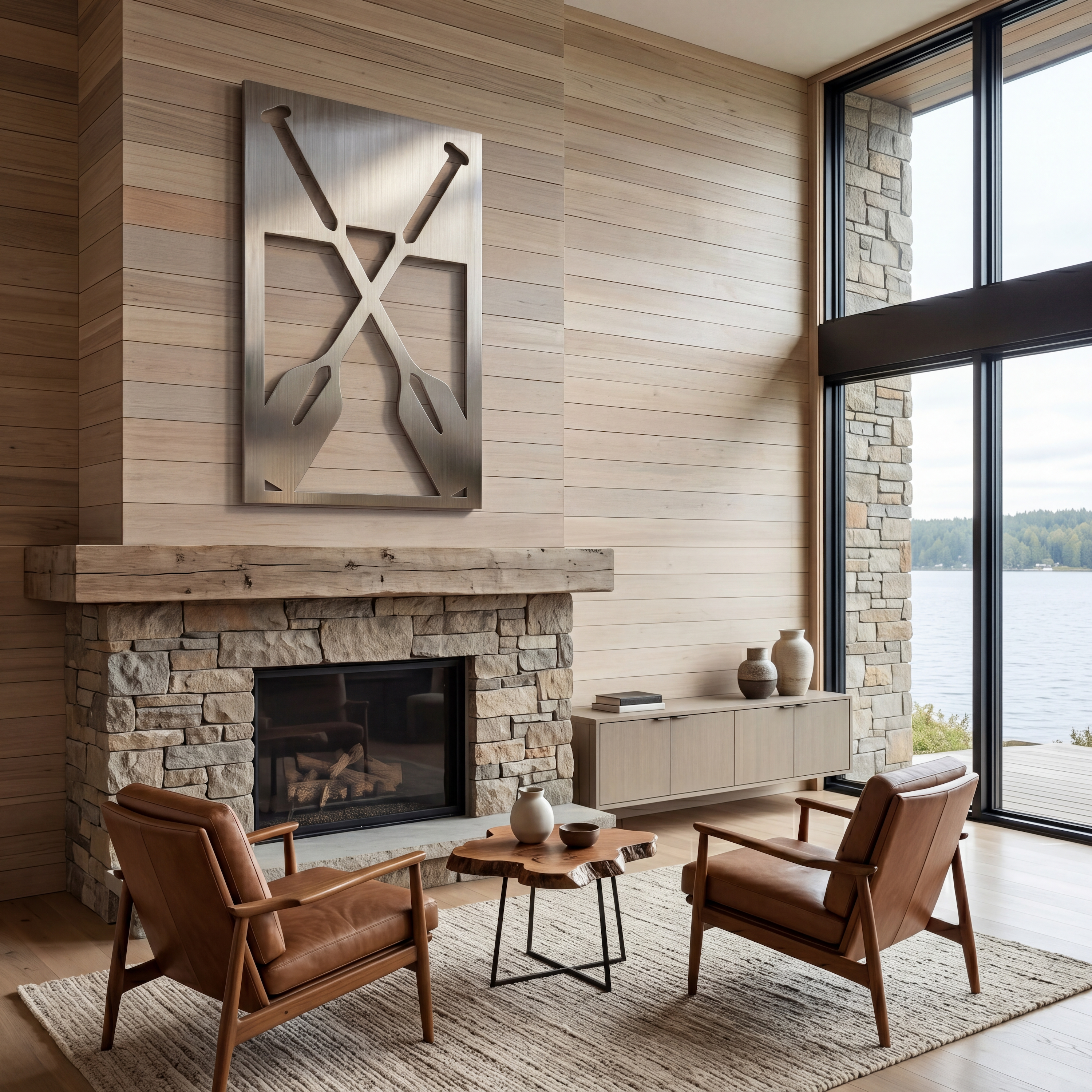 The Oars - Metal Wall Art
