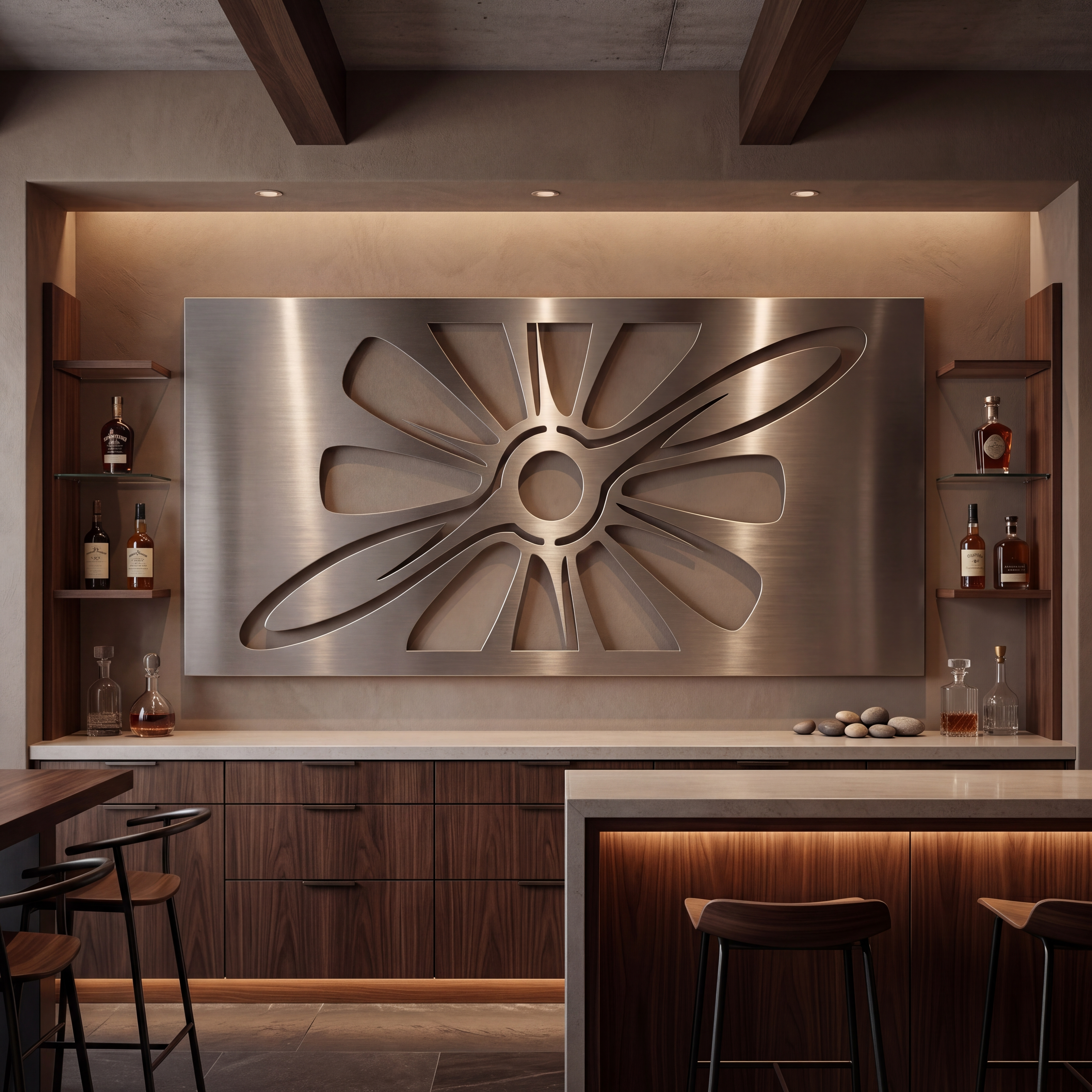 The Propeller Form - Metal Wall Art