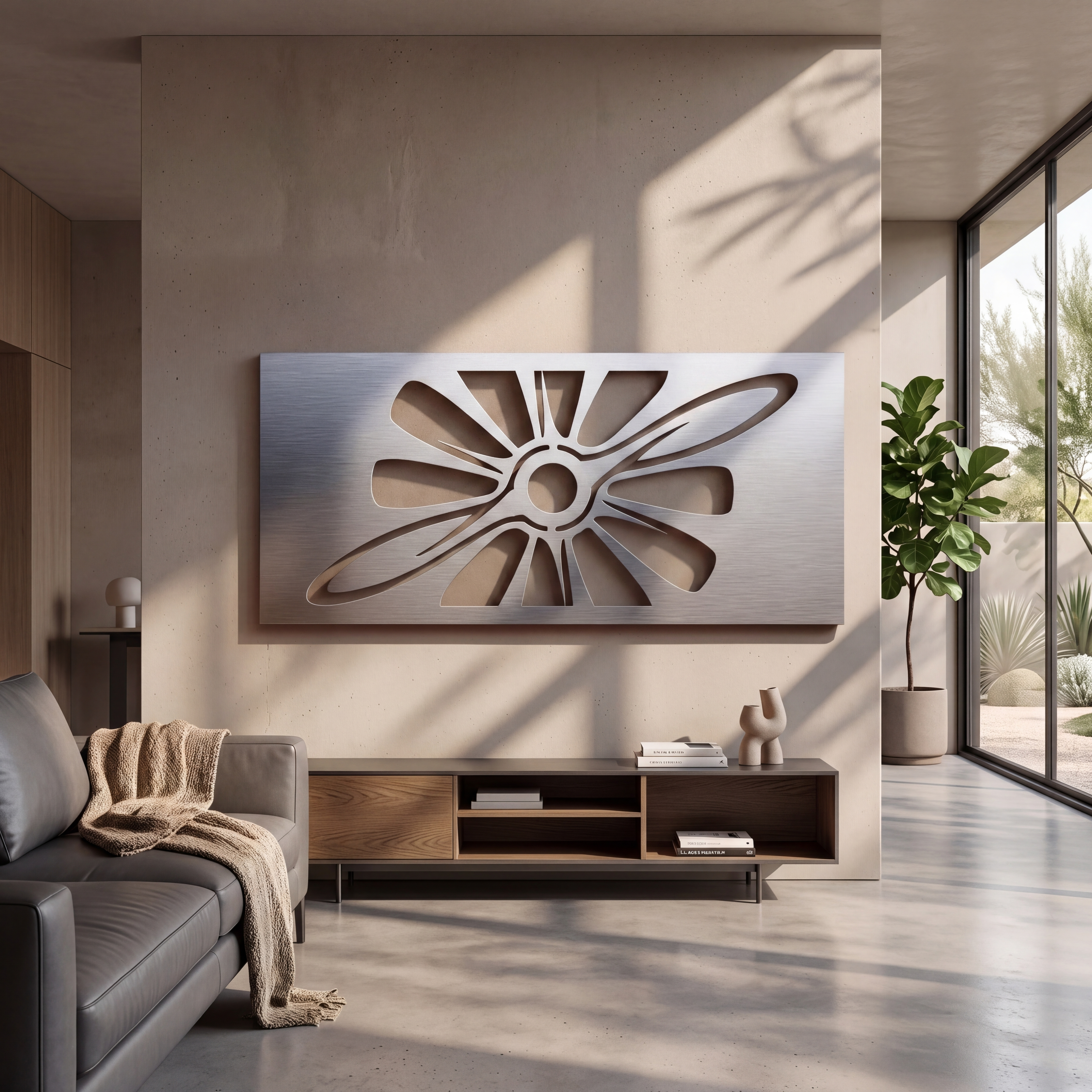 The Propeller Form - Metal Wall Art