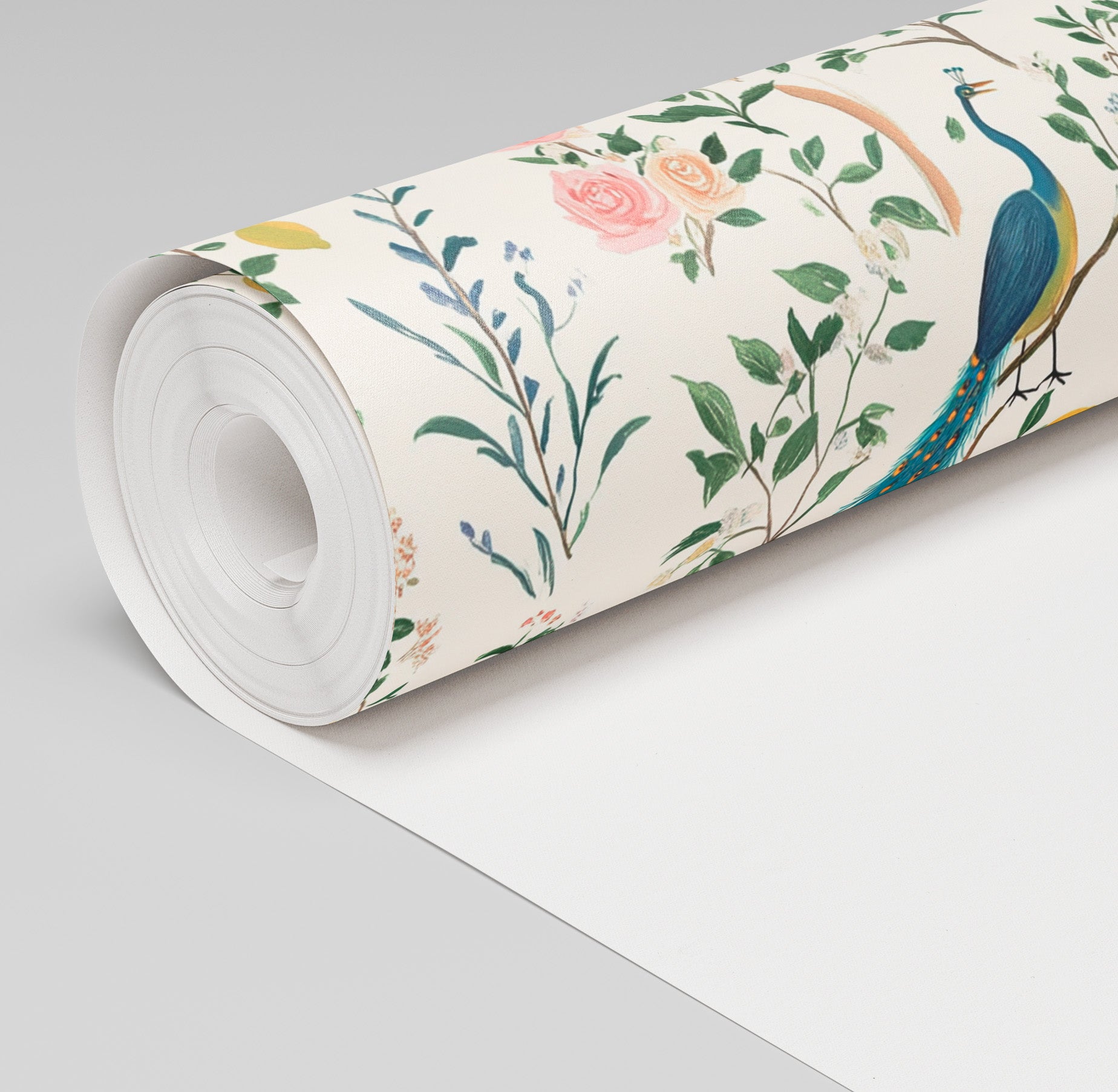 Tropical Peacock Wallpaper