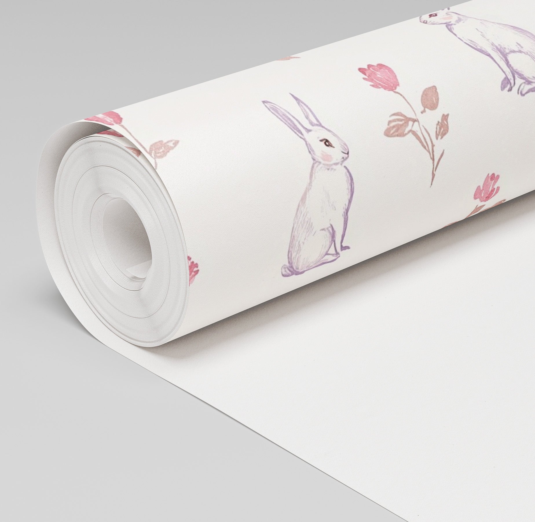 Tulips & Tails Wallpaper