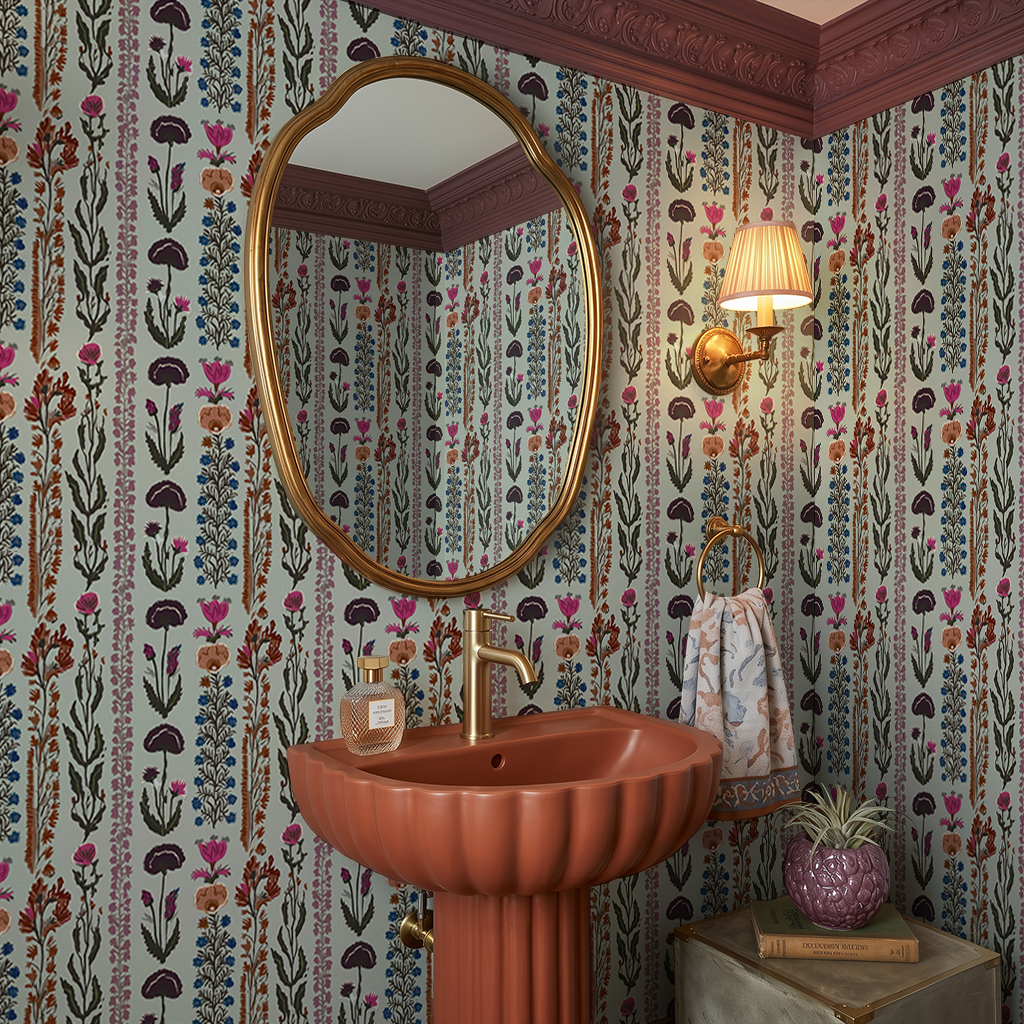 Wren & Rose - Mint Wallpaper
