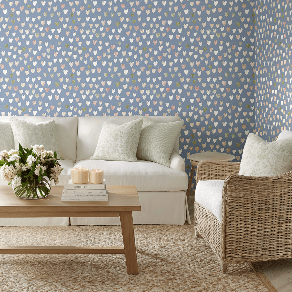 Abby Blue Wallpaper - Benton Lane Home - Lemon Park