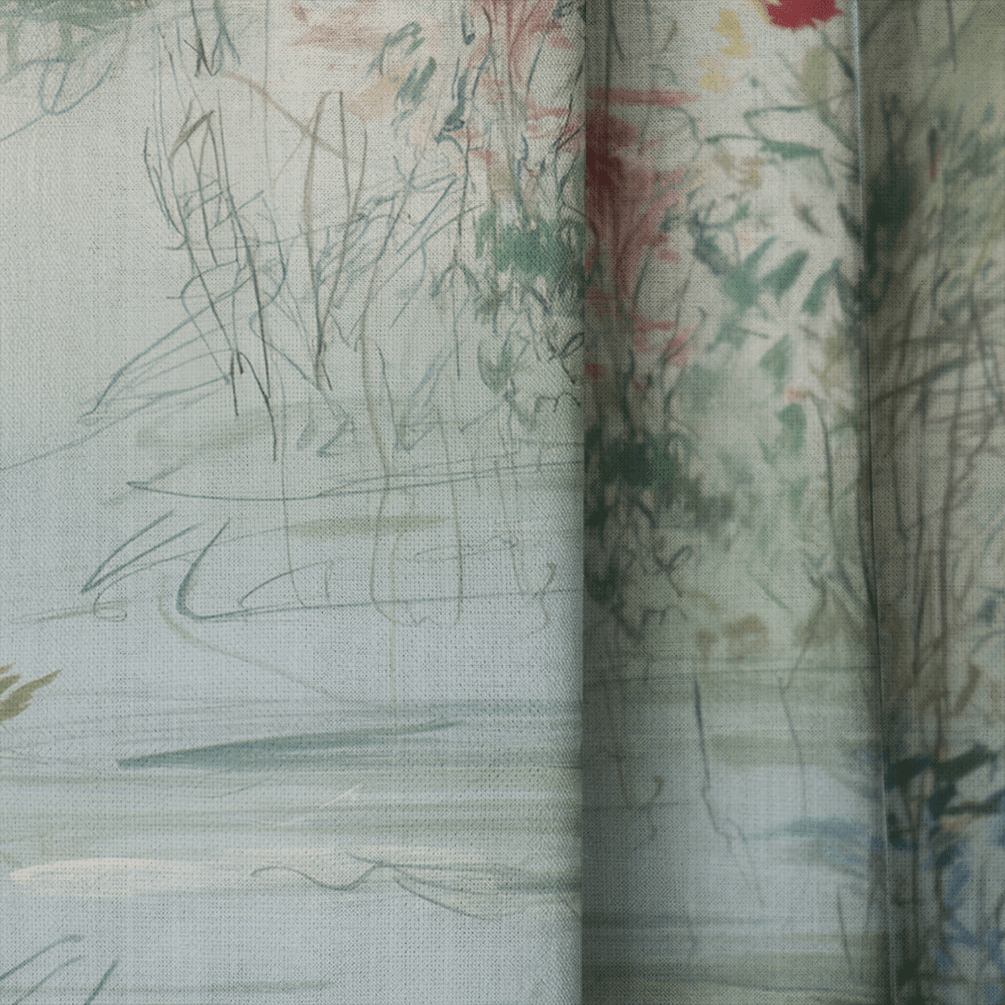 Abstract Artwork - Drapery - Benton Lane Home - Lemon Park