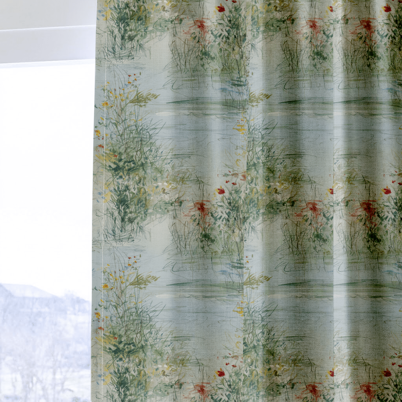 Abstract Artwork - Drapery - Benton Lane Home - Lemon Park