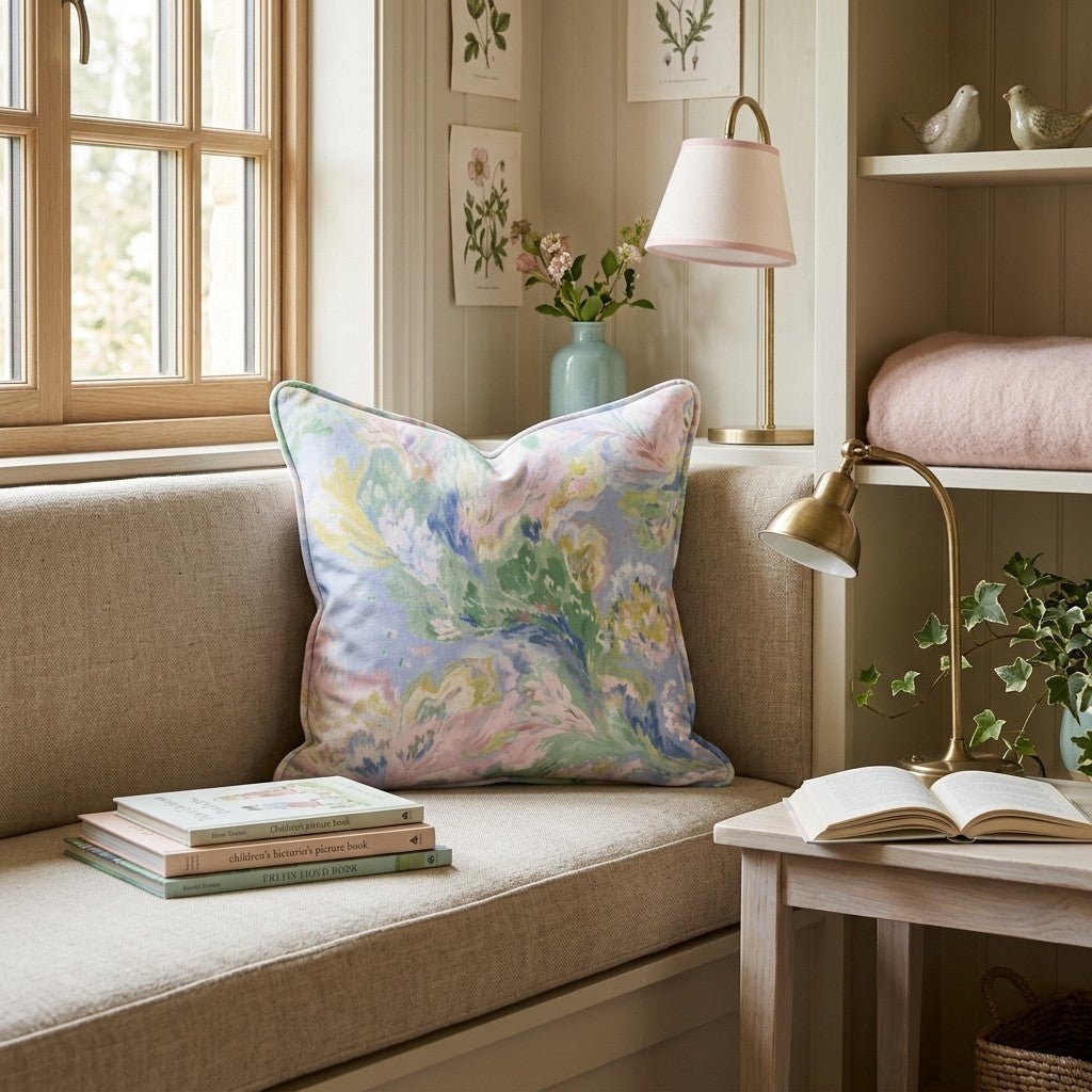 Abstract Aster Throw Pillow - Benton Lane Home - Hillcroft Home