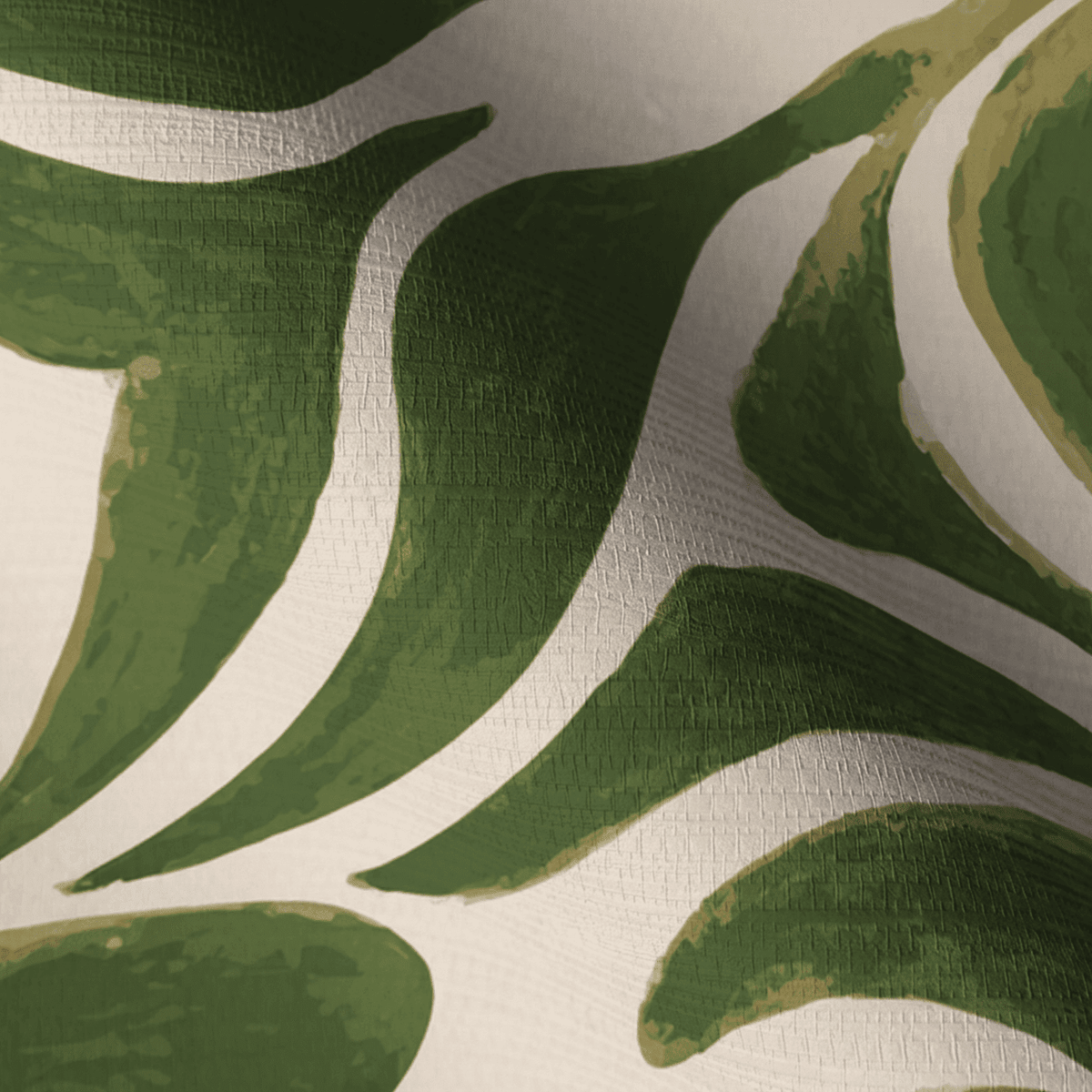 Abstract Flora Faux Grasscloth Wallpaper - Painted Paper