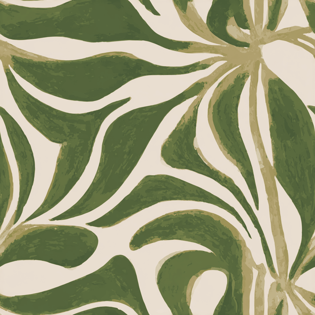 Abstract Flora Wallpaper - Painted Paper