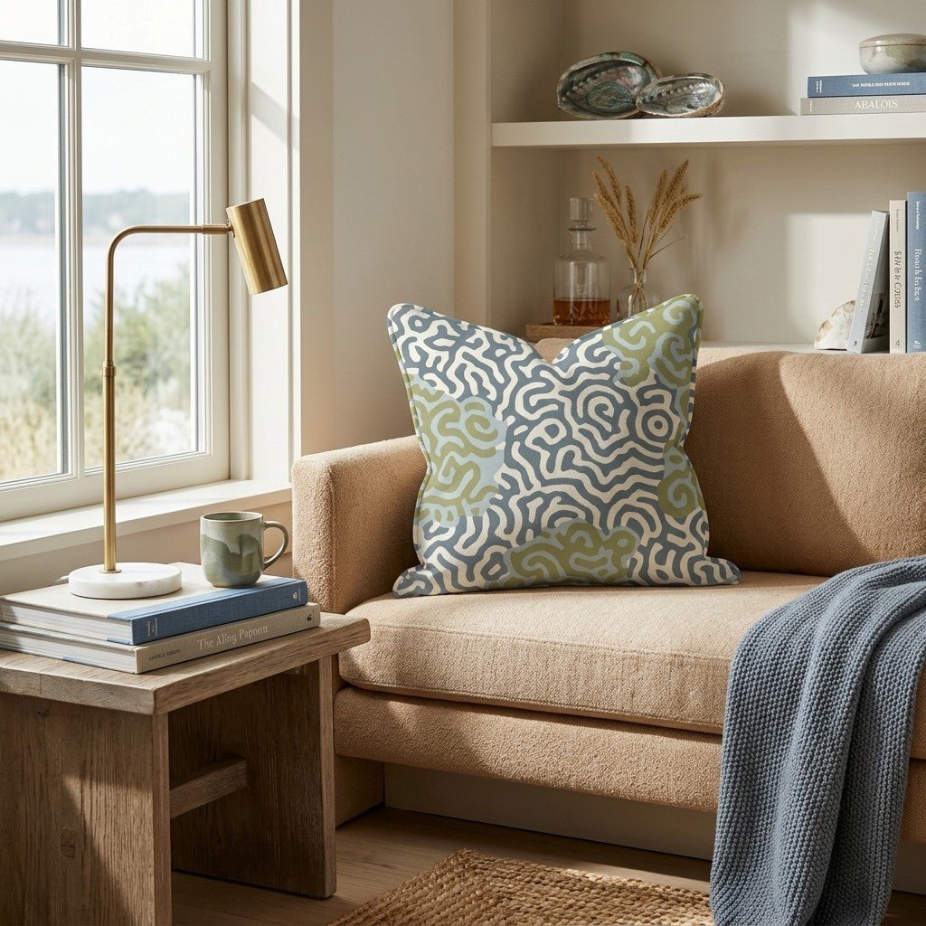 Abstract Margo Throw Pillow - Benton Lane Home - Hillcroft Home