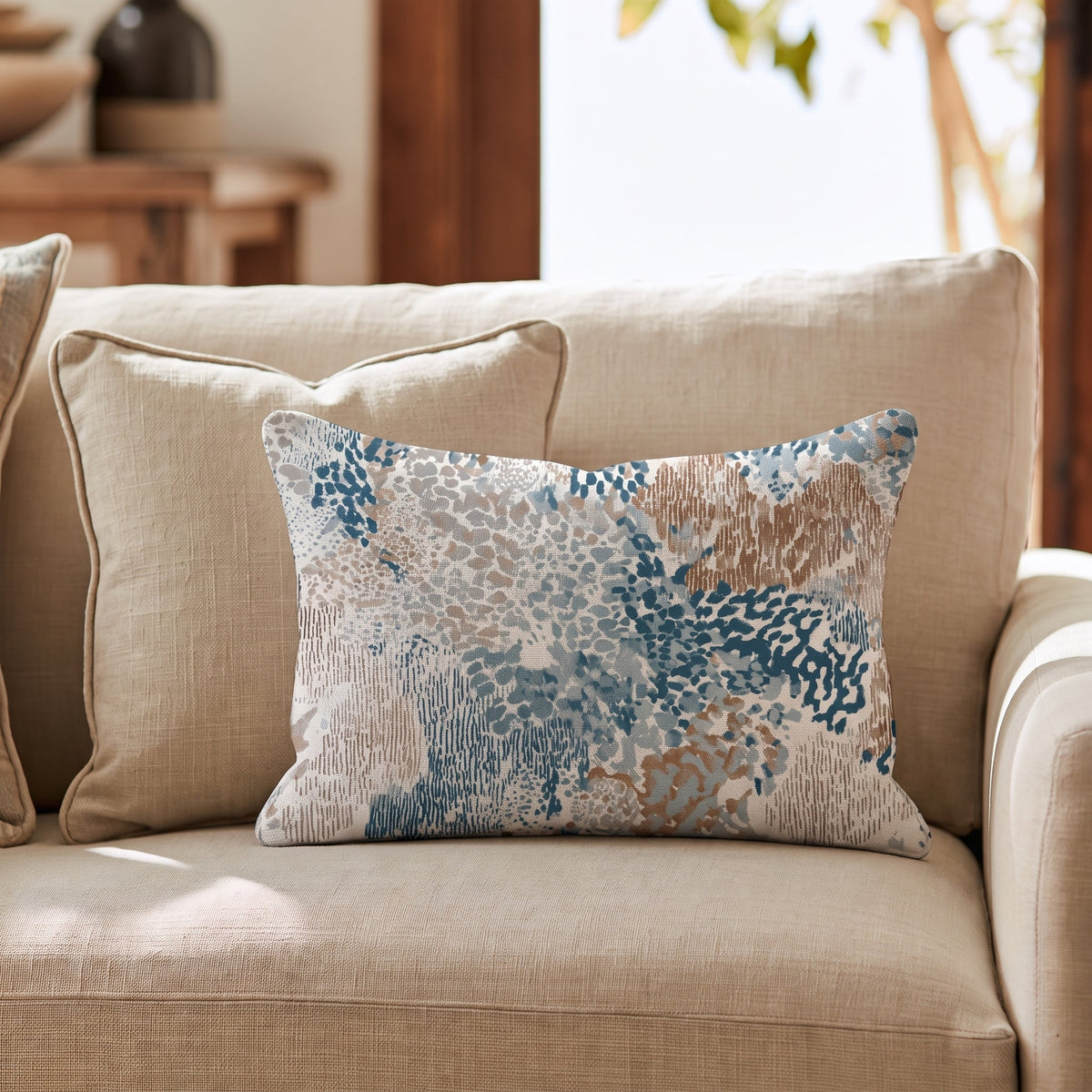 Abstract Southwest Throw Pillow - Benton Lane Home - Hillcroft Home