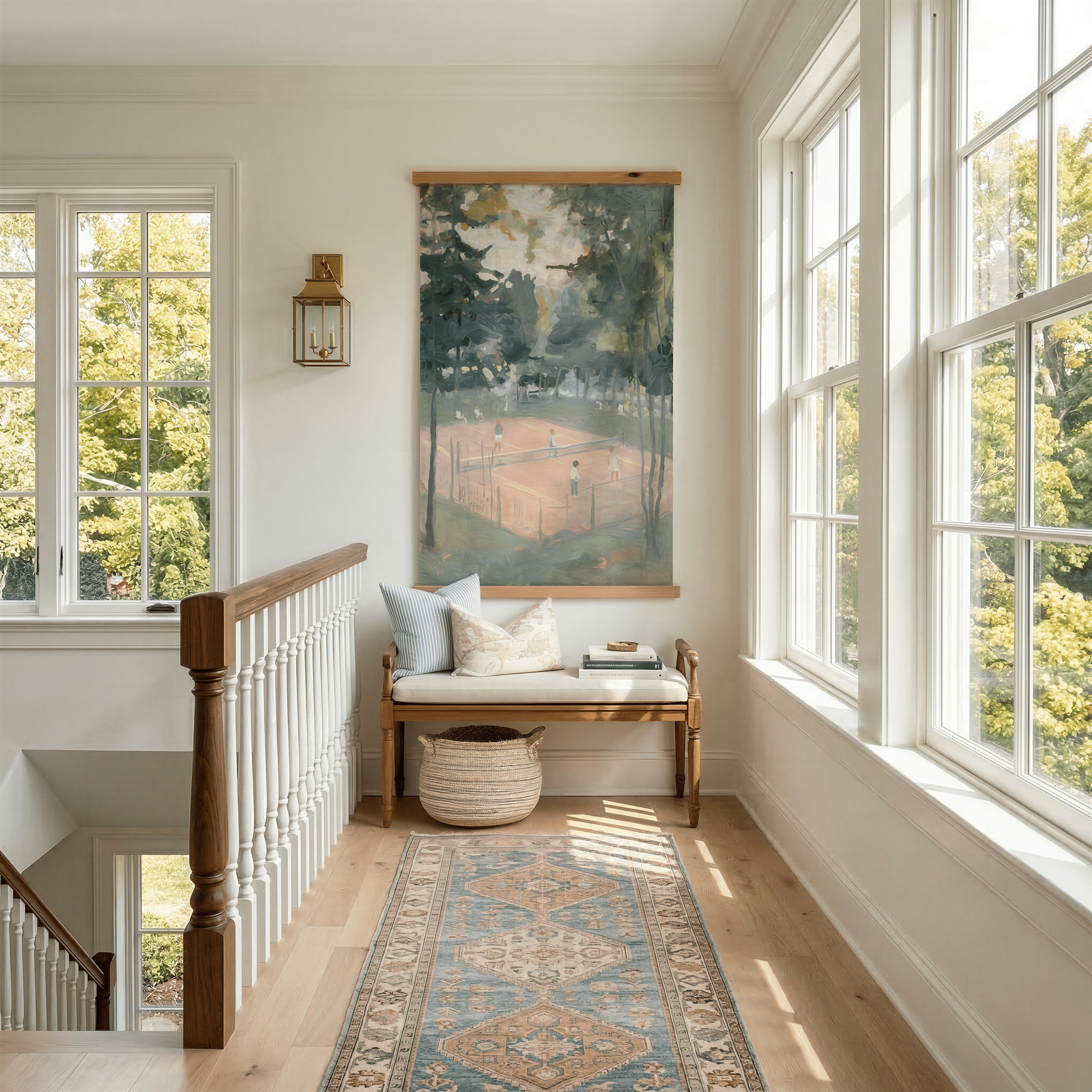 Across the Net - Tapestry - Benton Lane Home - Lemon Park