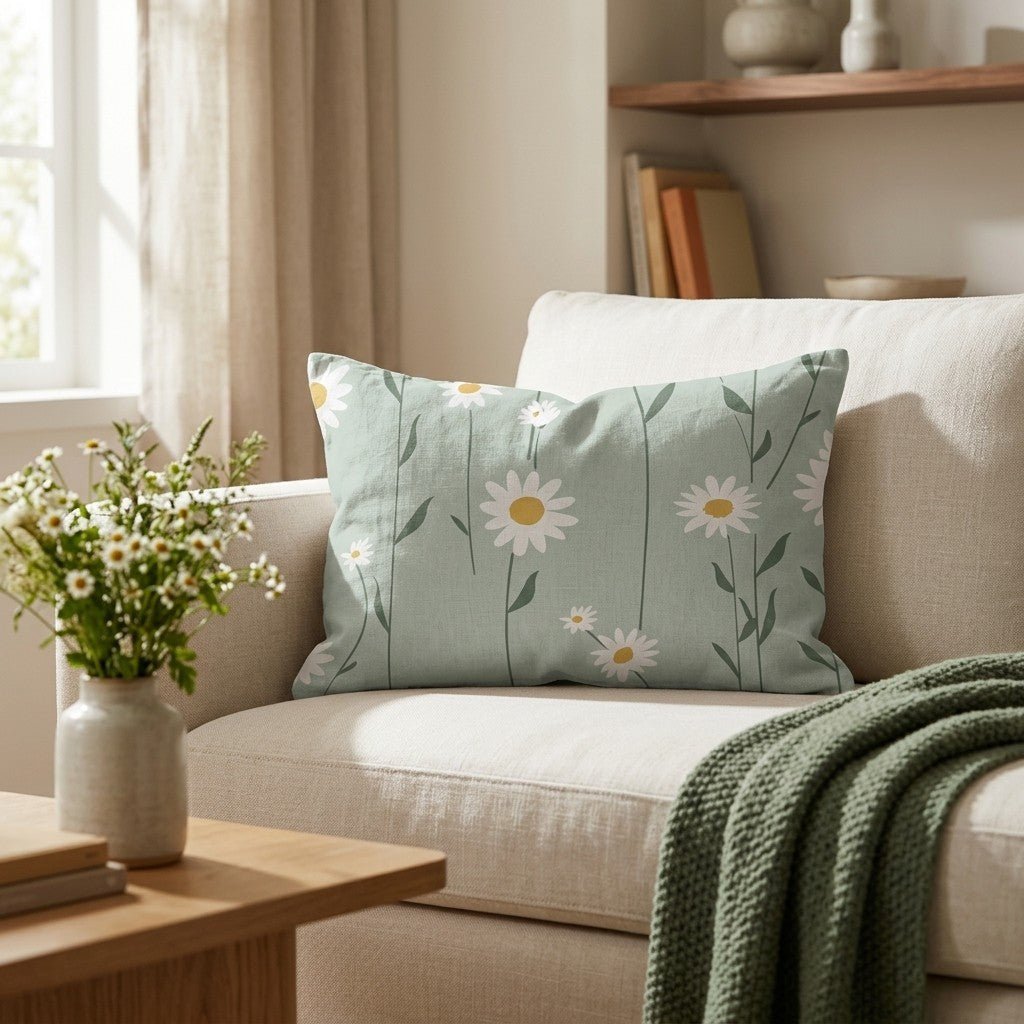 Adria Daisy Throw Pillow - Benton Lane Home - Lemon Park