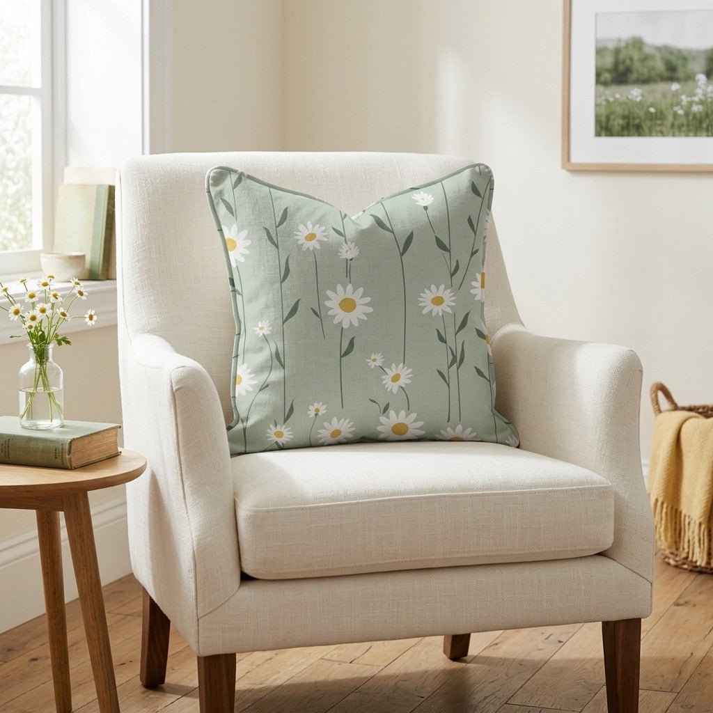 Adria Daisy Throw Pillow - Benton Lane Home - Lemon Park