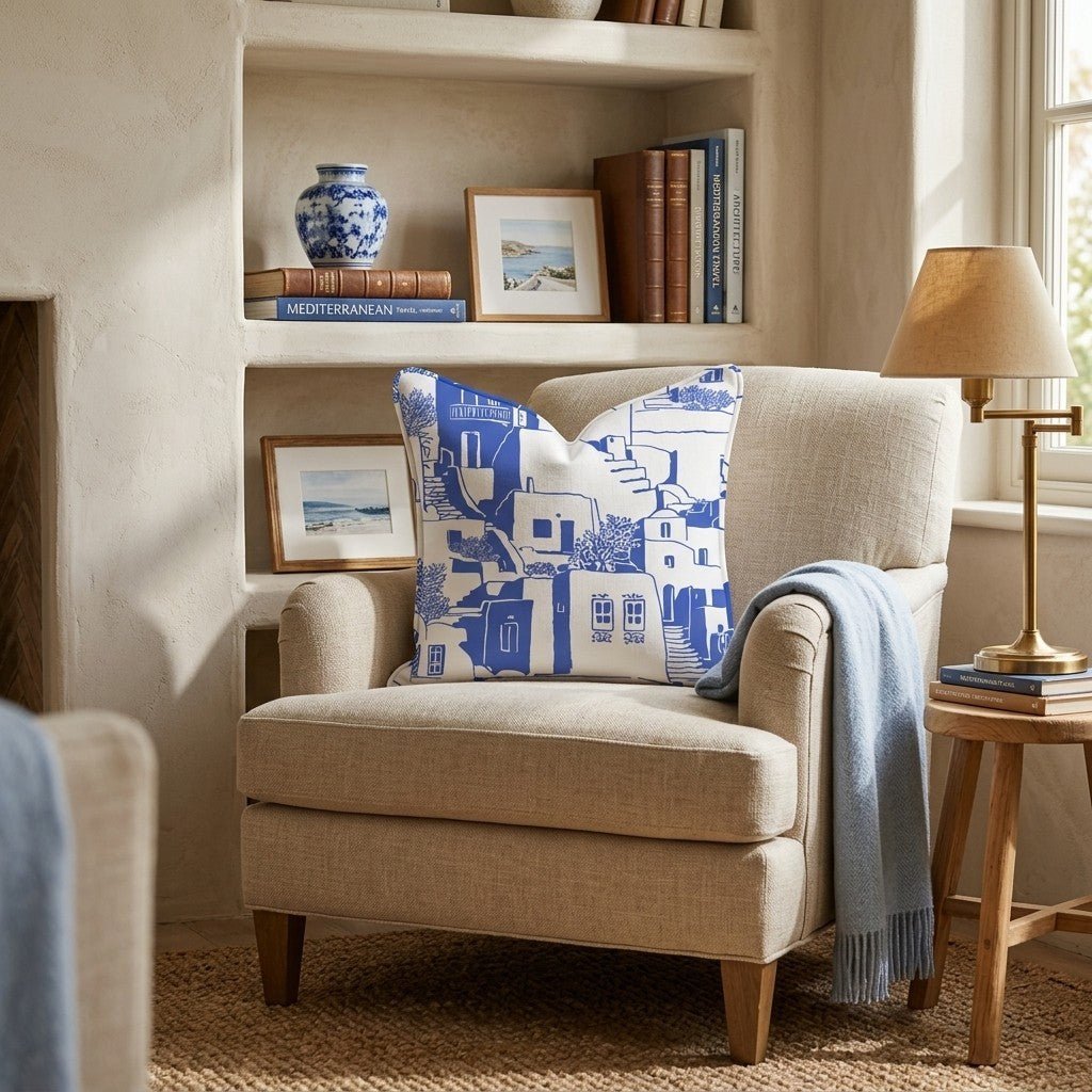 Aegean Isle Throw Pillow - Benton Lane Home - Hillcroft Home
