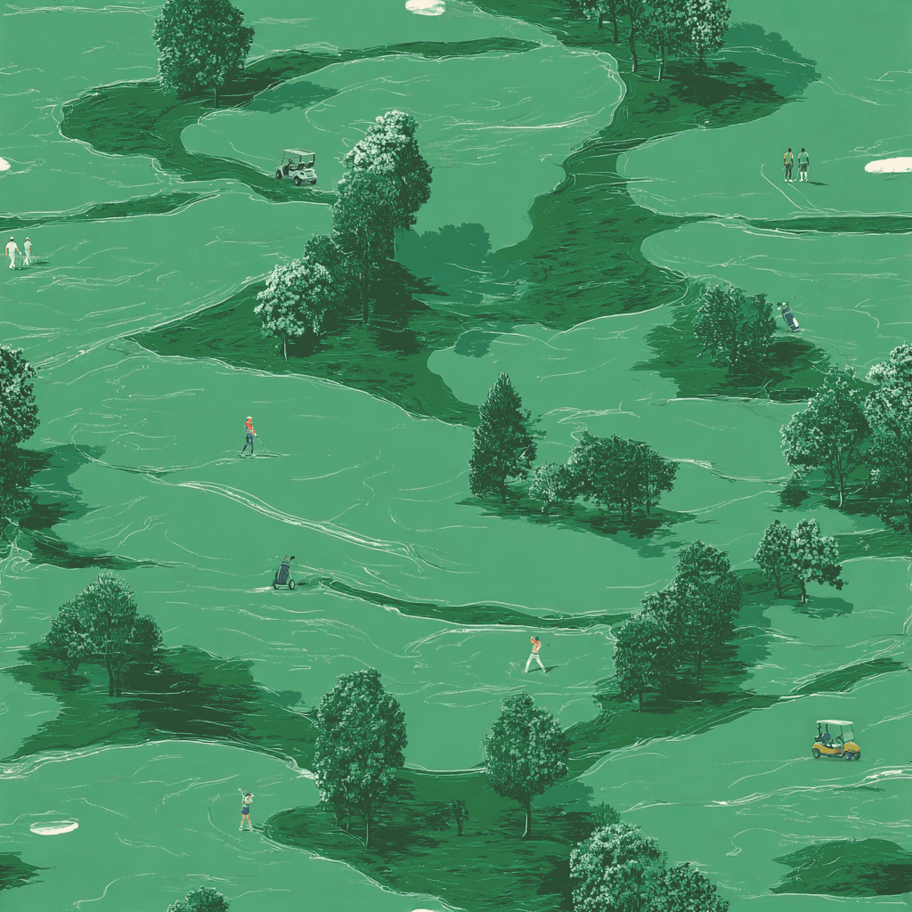 Afternoon Tee Time Wallpaper - Benton Lane Home - Painted Paper