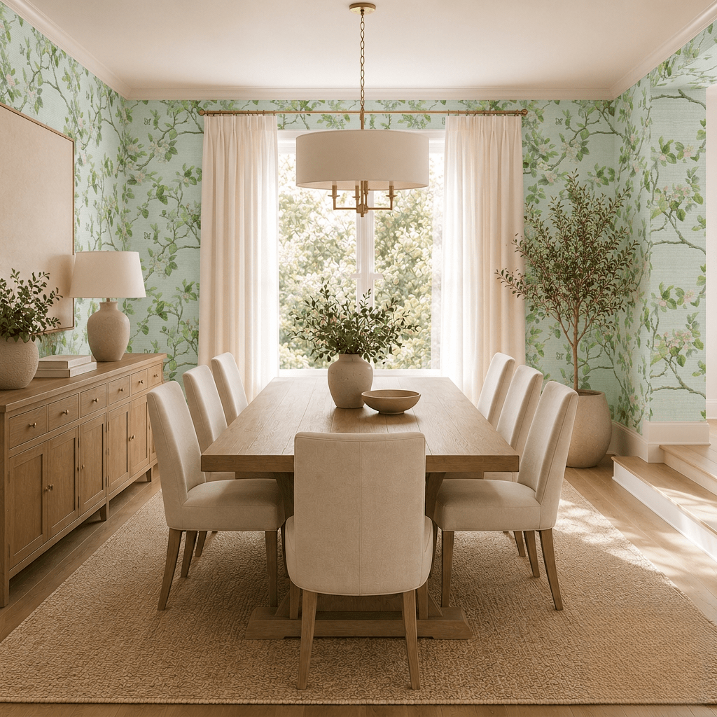 Ainsley Faux Grasscloth Wallpaper - Lemon Park