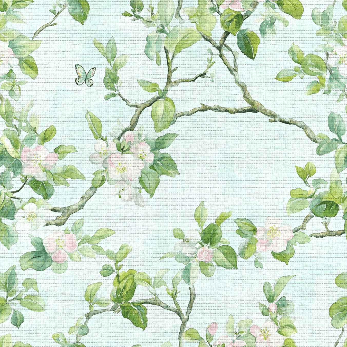 Ainsley Faux Grasscloth Wallpaper - Lemon Park