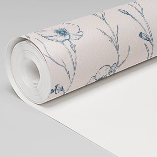 Alice Poppy Wallpaper - Benton Lane Home - Painted Paper