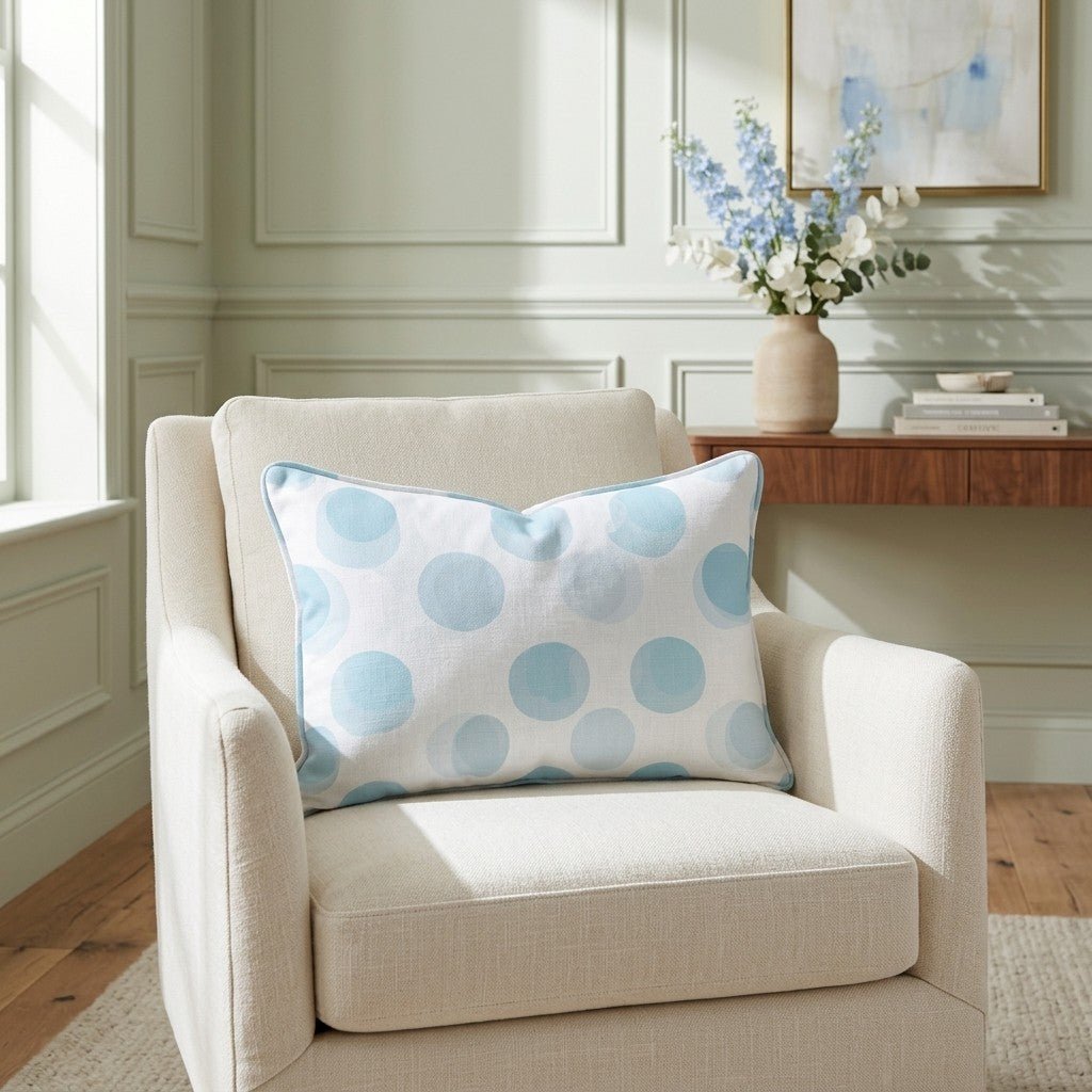 All The Blues Throw Pillow - Benton Lane Home - Lemon Park