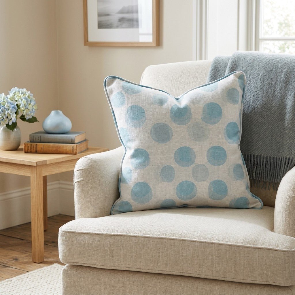 All The Blues Throw Pillow - Benton Lane Home - Lemon Park